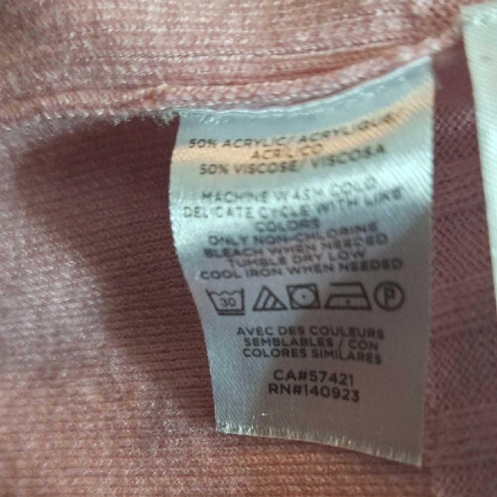 LOFT Soft Pink Ribbed Cardigan - Picture 4 of 4
